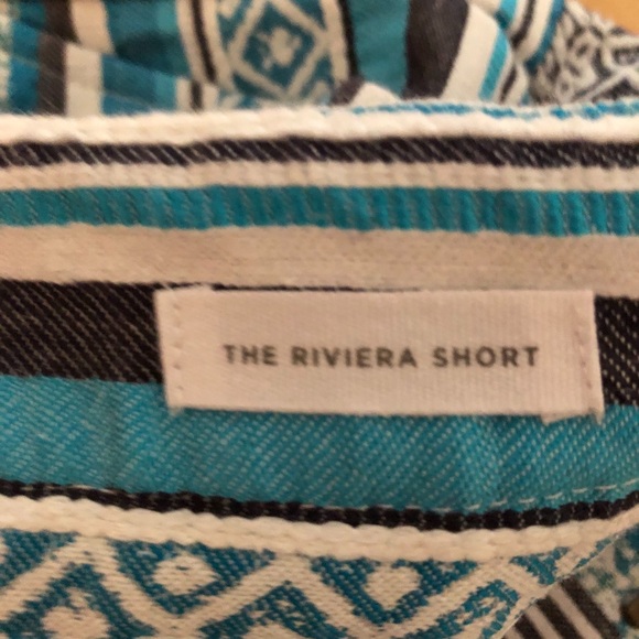 LOFT The Riviera short aqua/white pockets 4 - Picture 6 of 6